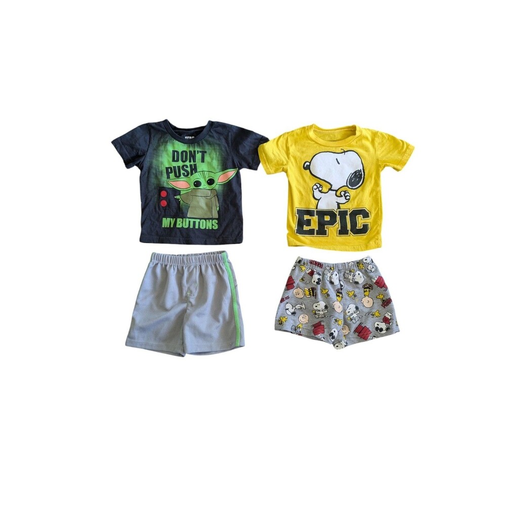 Boys 18 Month Outfits (2) Snoopy And Star Wars